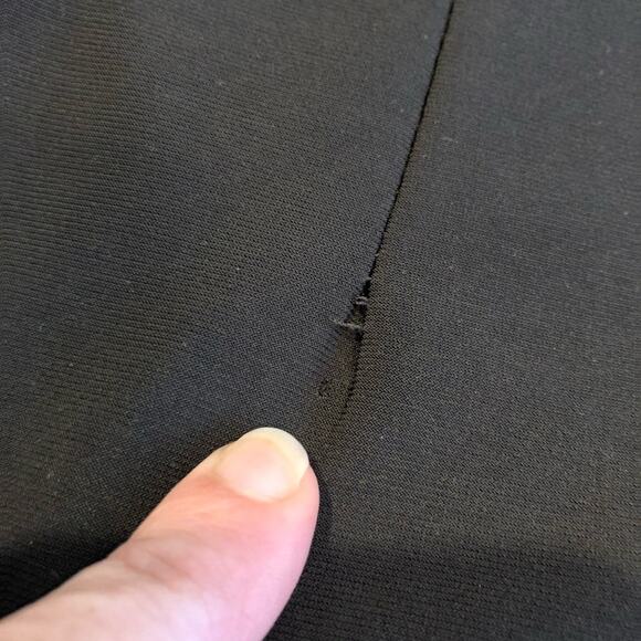 Frank Lyman Design black pleated shoulder overlay sheath dress size 6 - Picture 9 of 13